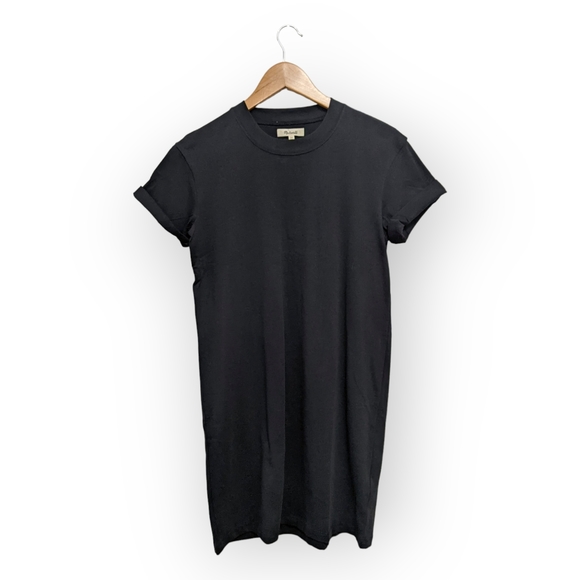 Madewell True Black Tina T-Shirt Dress, XS - Picture 3 of 8